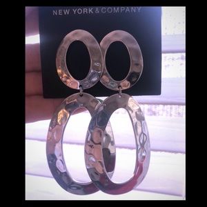 Silvertone Drop Earrings